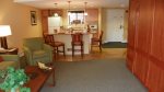 Living Room with Murphy Bed at Pollard Brook Resort in Lincoln, NH